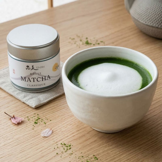 Thé matcha latté