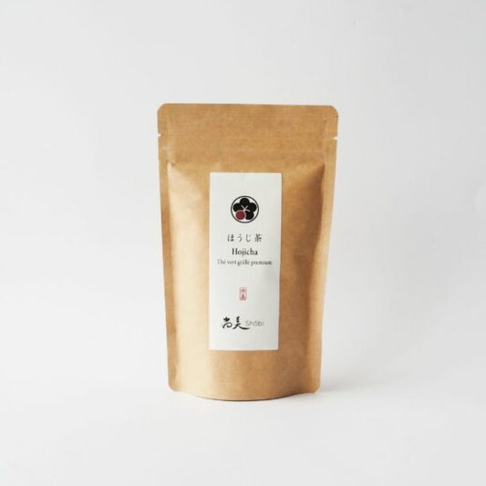 Sachet de hōjicha Shôbi, thé vert japonais torréfié