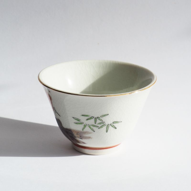 Tasse à thé kutani-yaki umé