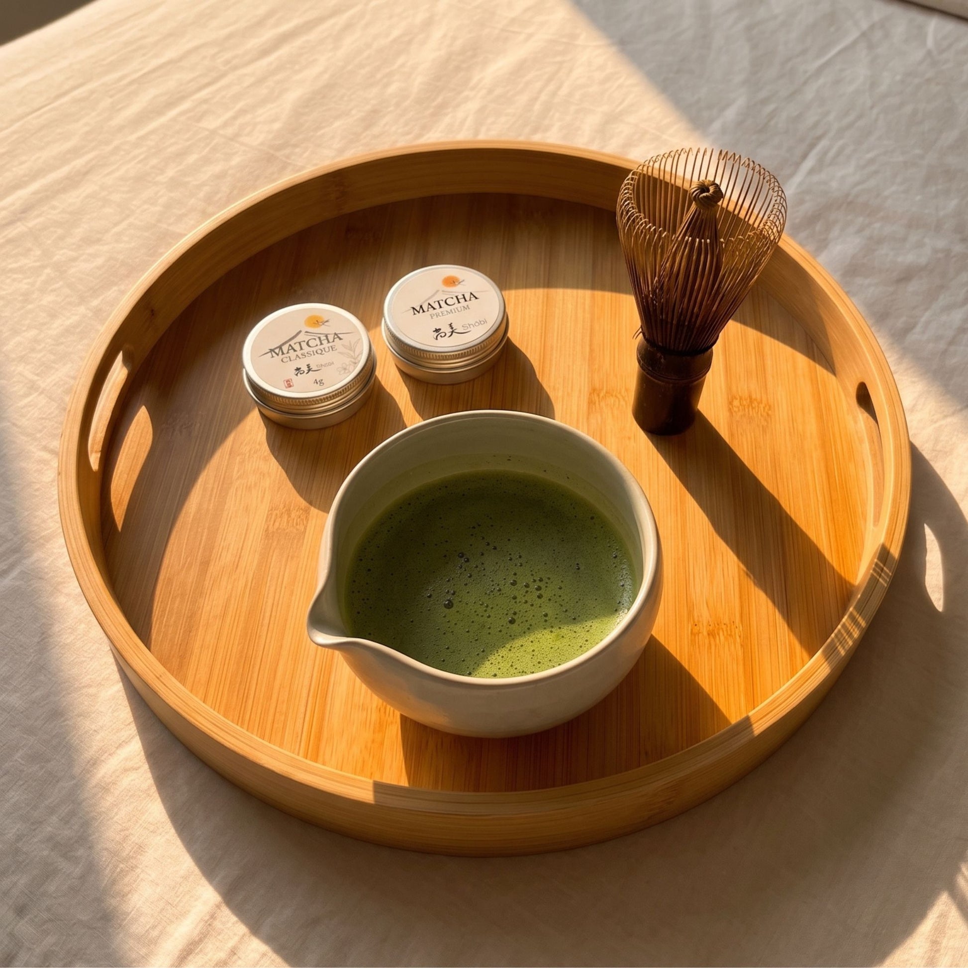 Thé Matcha japonais Kosui et Okumidori Premium – coffret découverte Shôbi