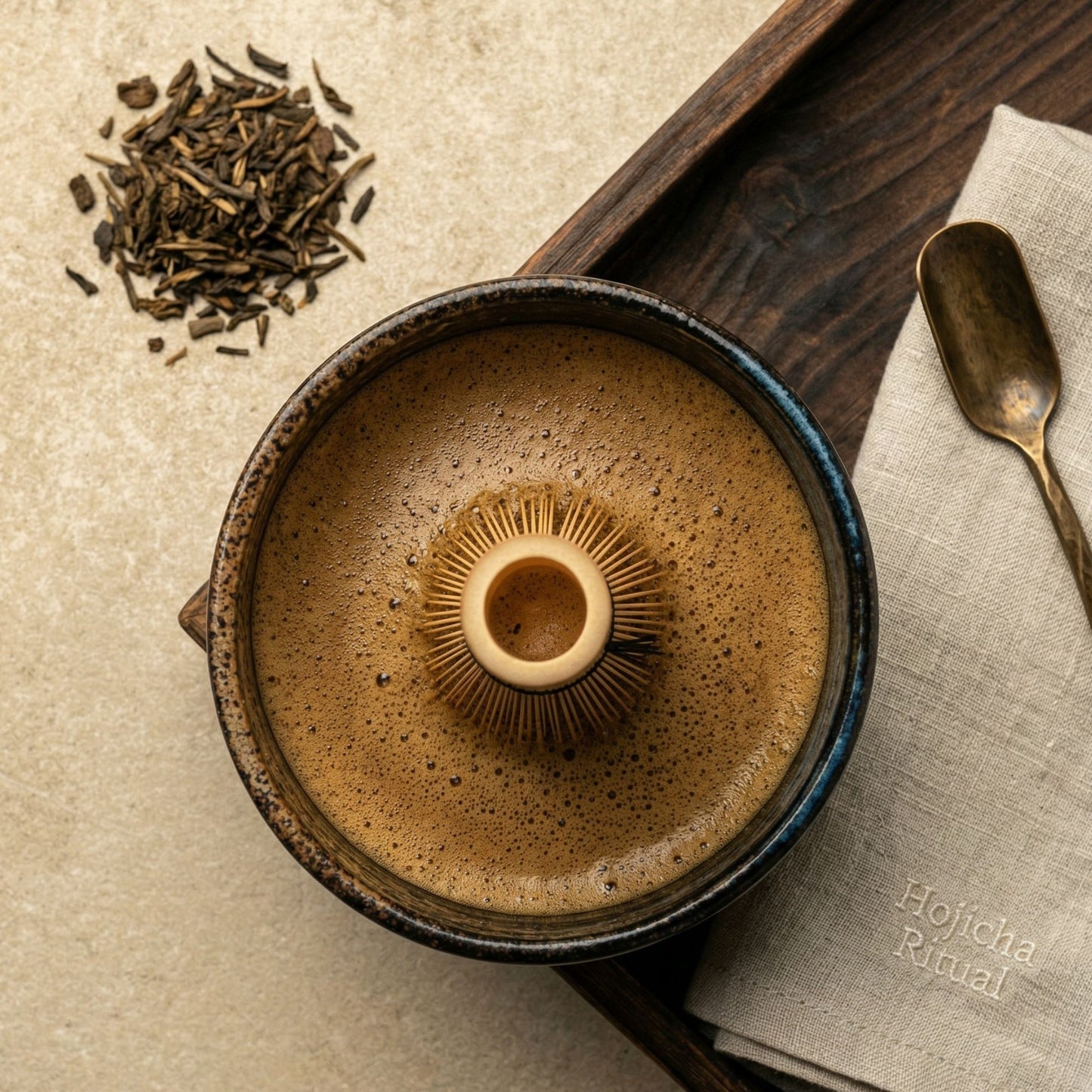 Thé hojicha en poudre