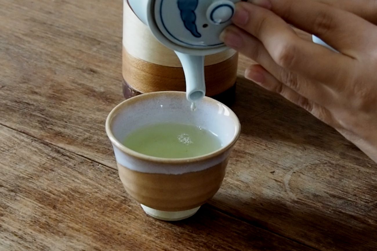 Préparation du thé Sencha