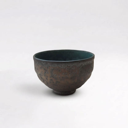 Détail du chawan japonais Mino-yaki en céramique