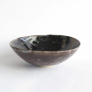 Assiette Raku ware de Mami Kanno "Sumi"